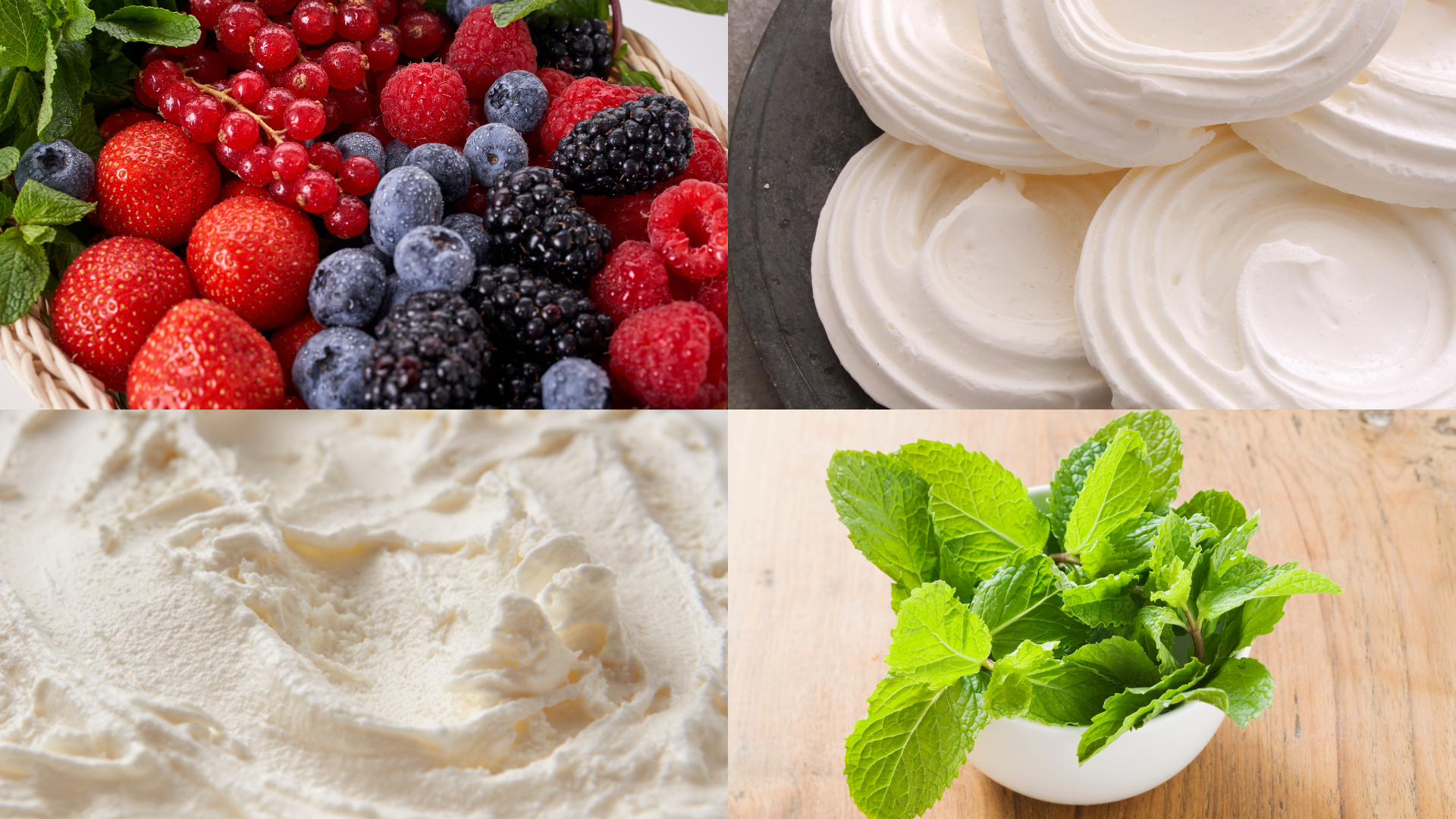 ingredients for Eton Mess Trifle