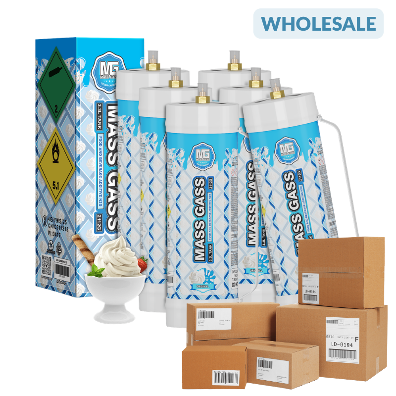 MassGass wholesale cream charger tank,food grade nitrous oxide cylinder