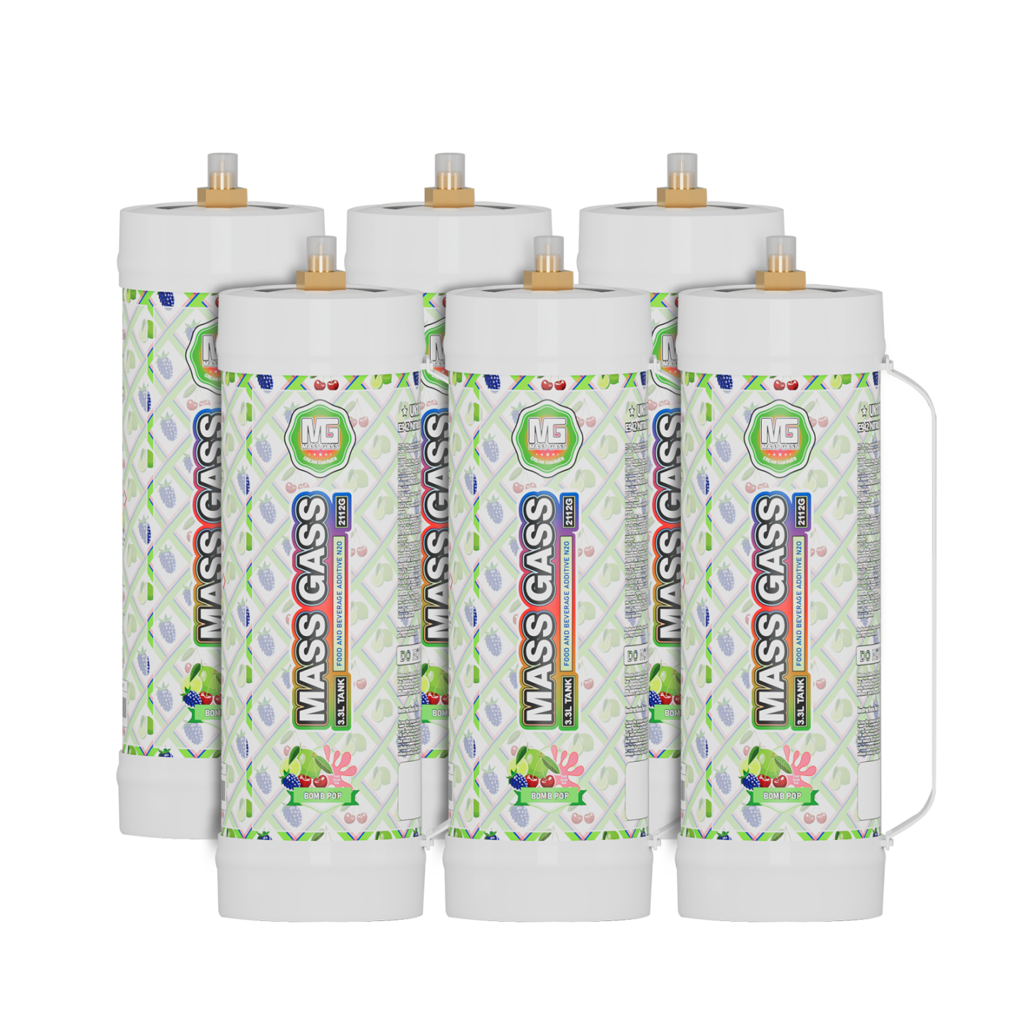 MassGass Bomb Pop Flavor Whipped Cream Chargers