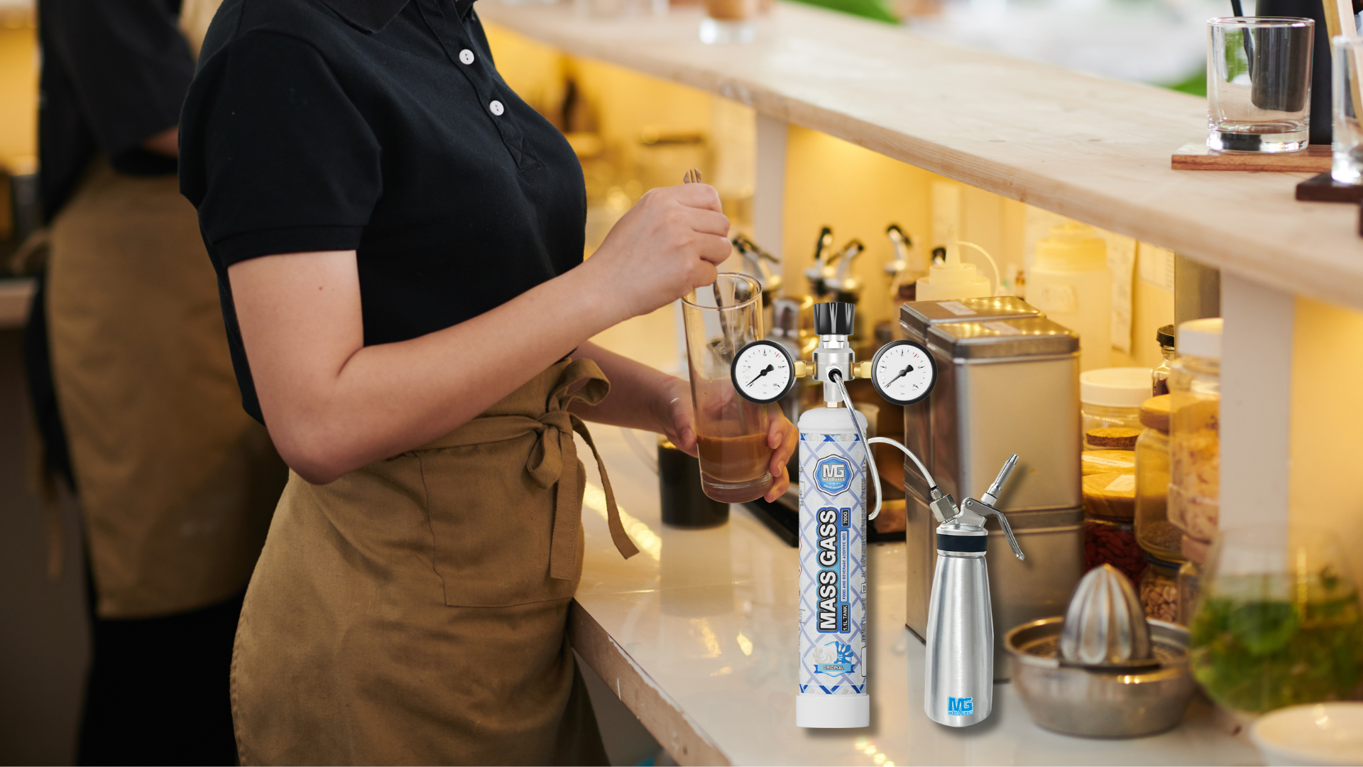 make coffee with cream charger