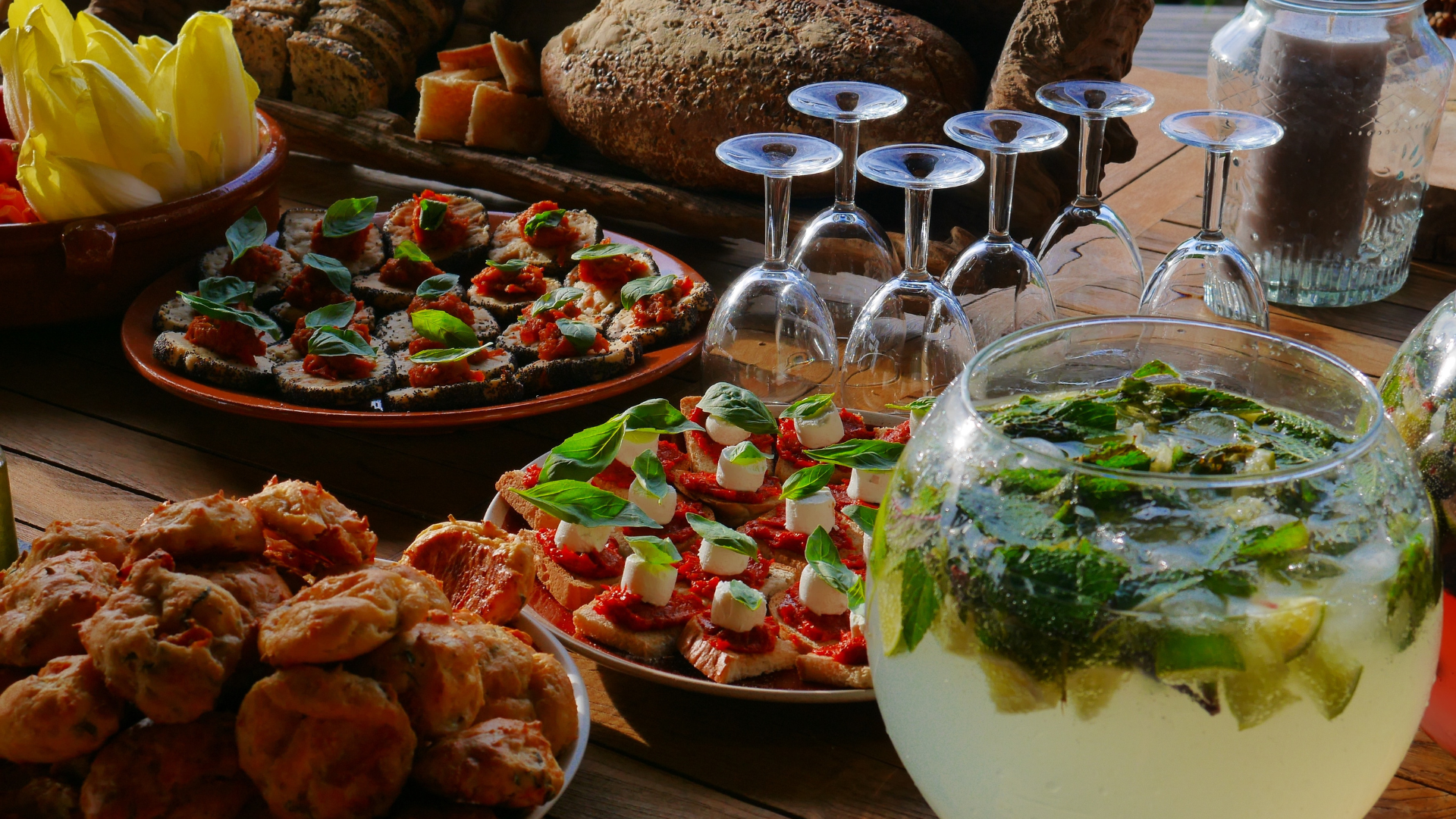 dessert table