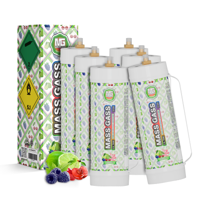 MassGass 3.3L/2112g -Bomb Pop Flavor Whipped Nitrous Oxide Cream Chargers-MassGass