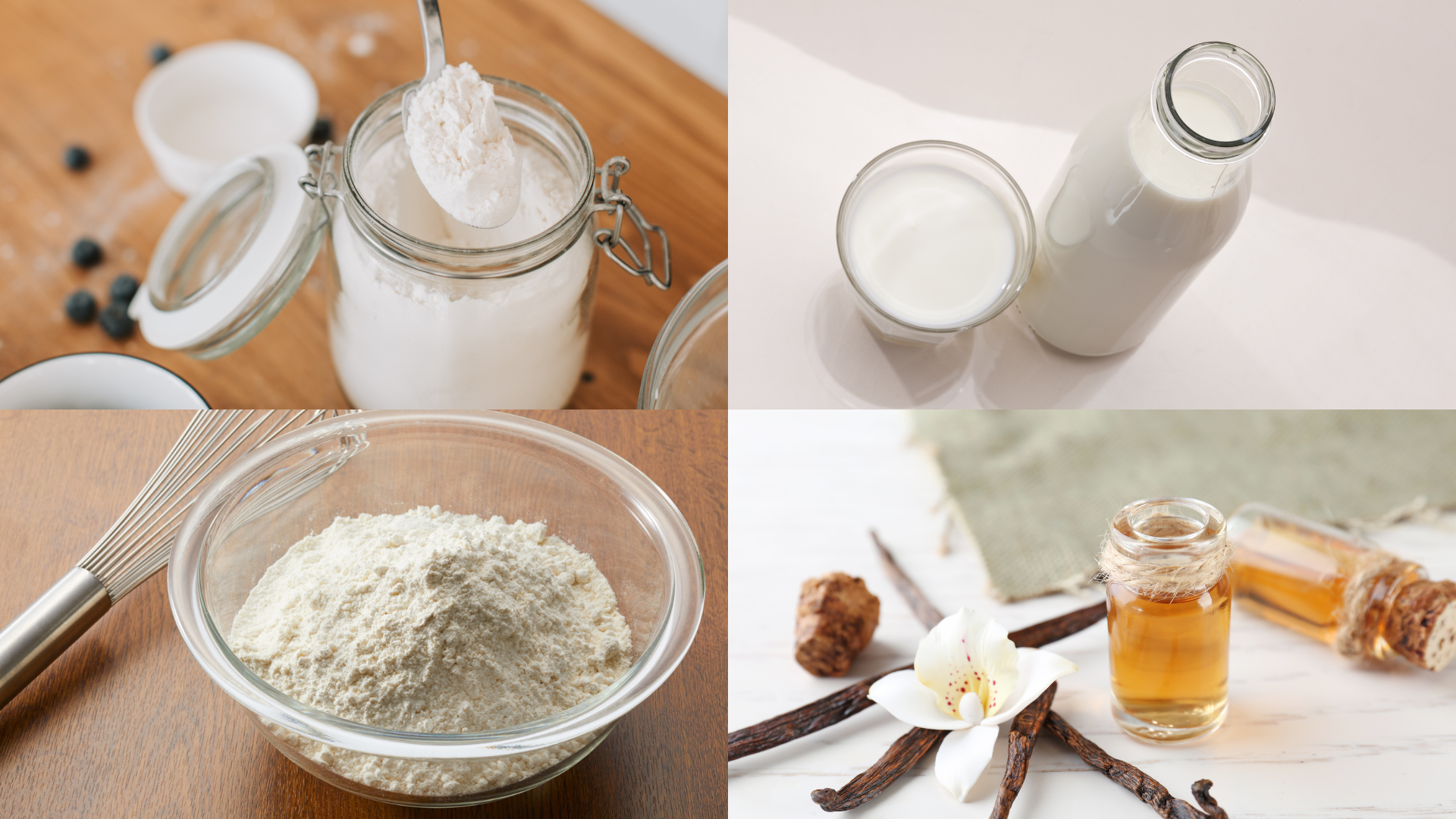 ingredients for Vanilla Cupcakes