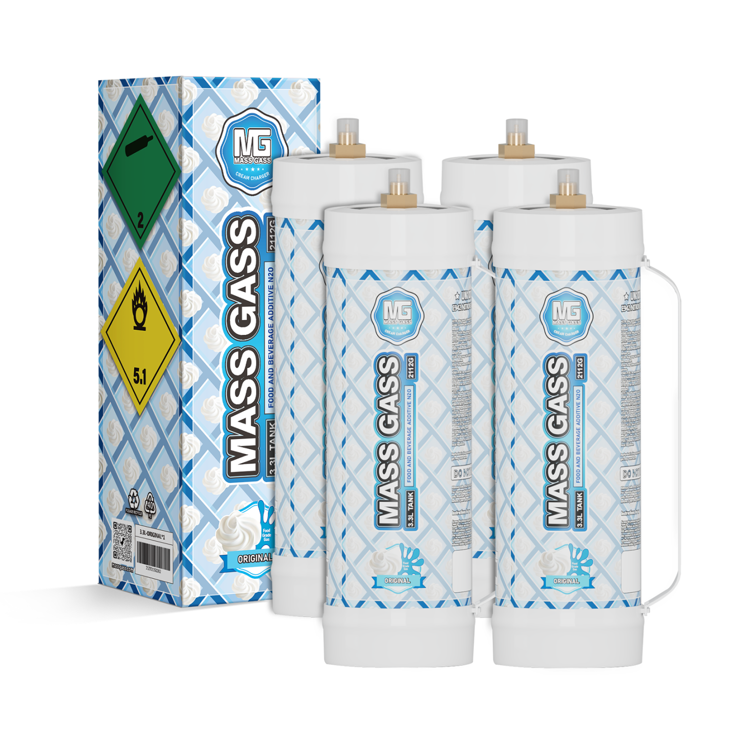 MassGass Original Flavor Whipped Cream Chargers