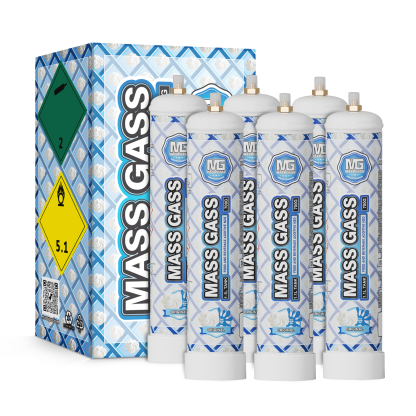 MassGass 1.1L/700g -Original Flavor Whipped Nitrous Oxide Cream Chargers-MassGass
