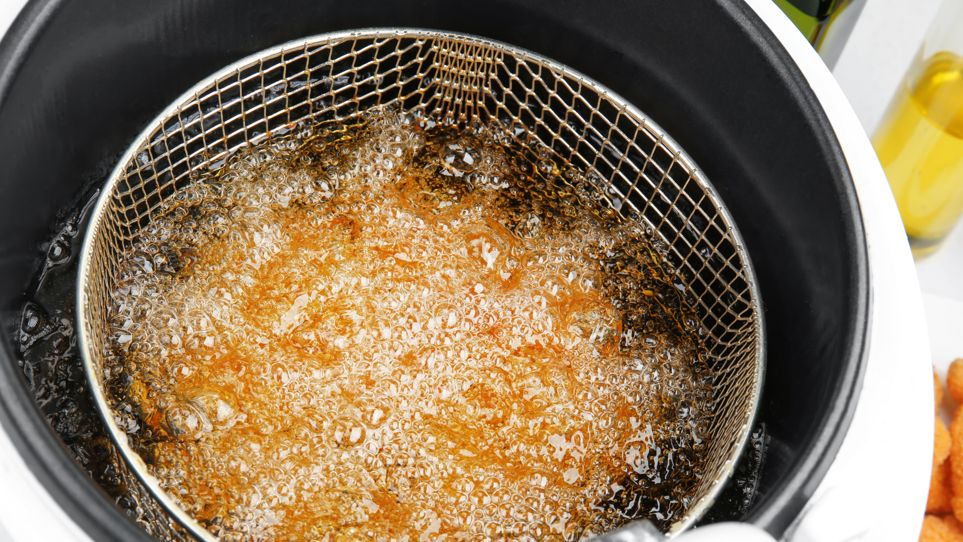 Heat oil