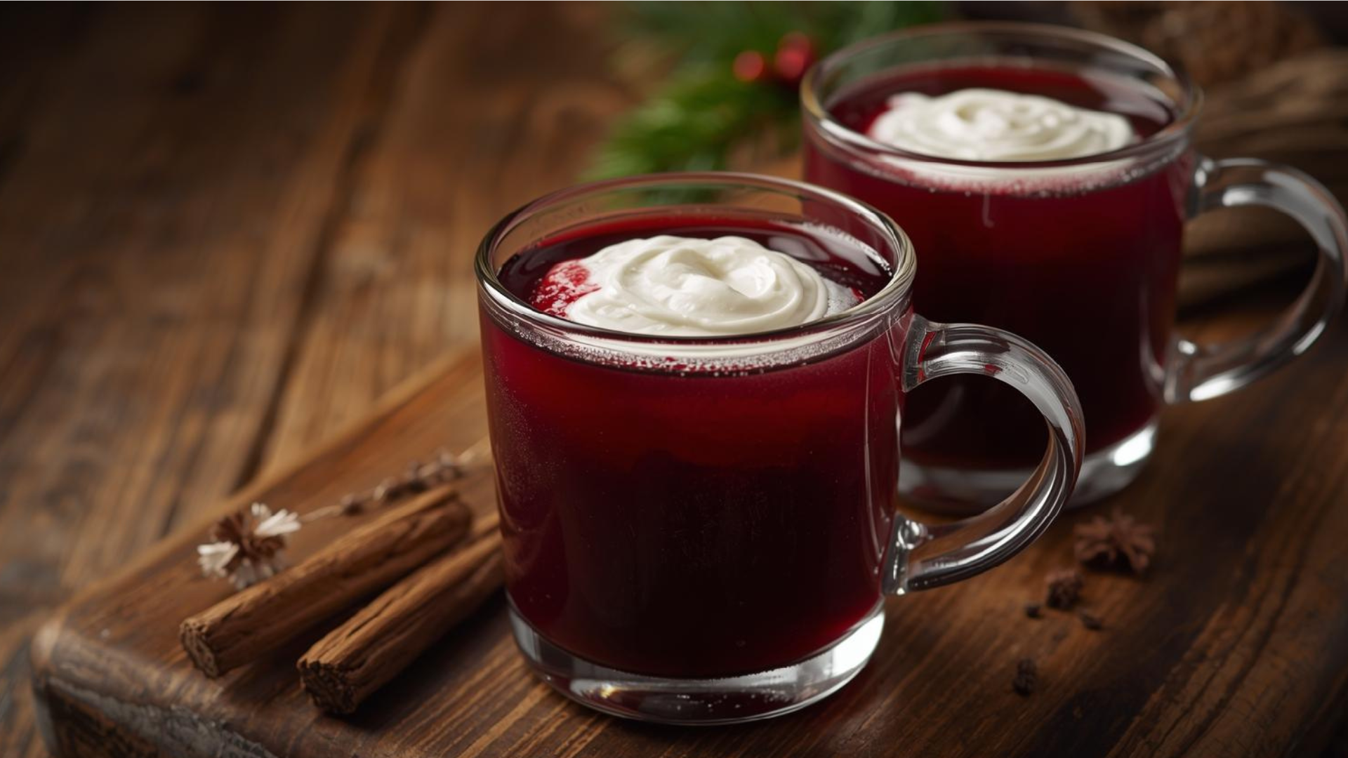 red wine with cream