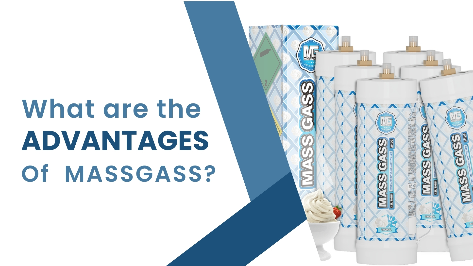 What are the advantages of MASSGASS cream charger