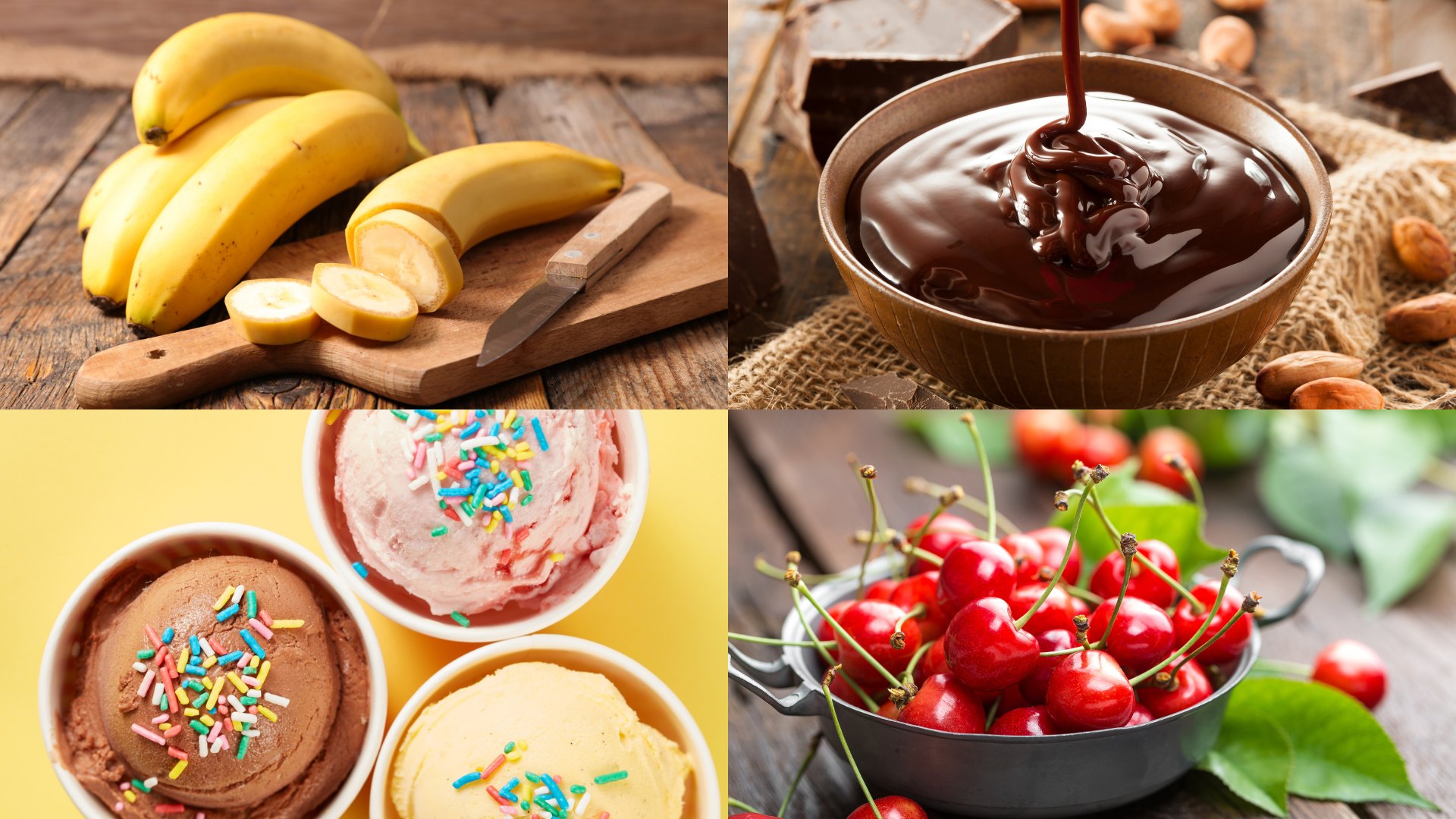 Ingredients for  Banana Split