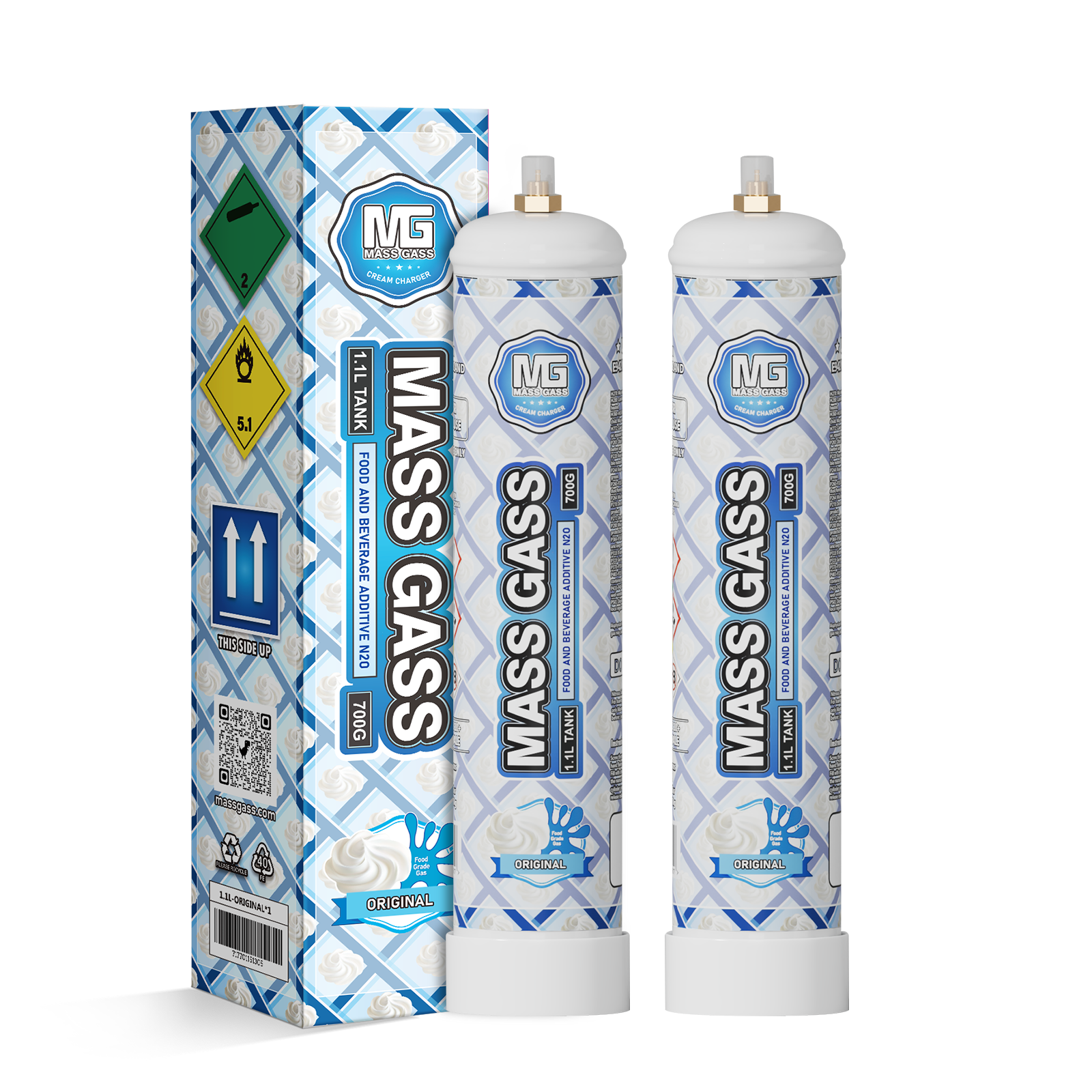 MassGass Original Flavor Whipped Cream Chargers