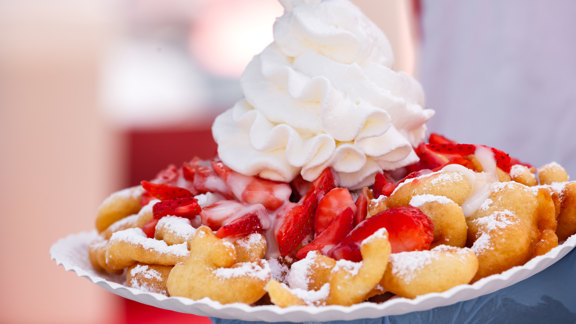 Strawberry Funnel Cake