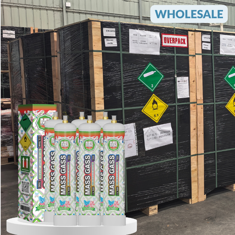 MassGass wholesale cream charger tank,food grade nitrous oxide cylinder