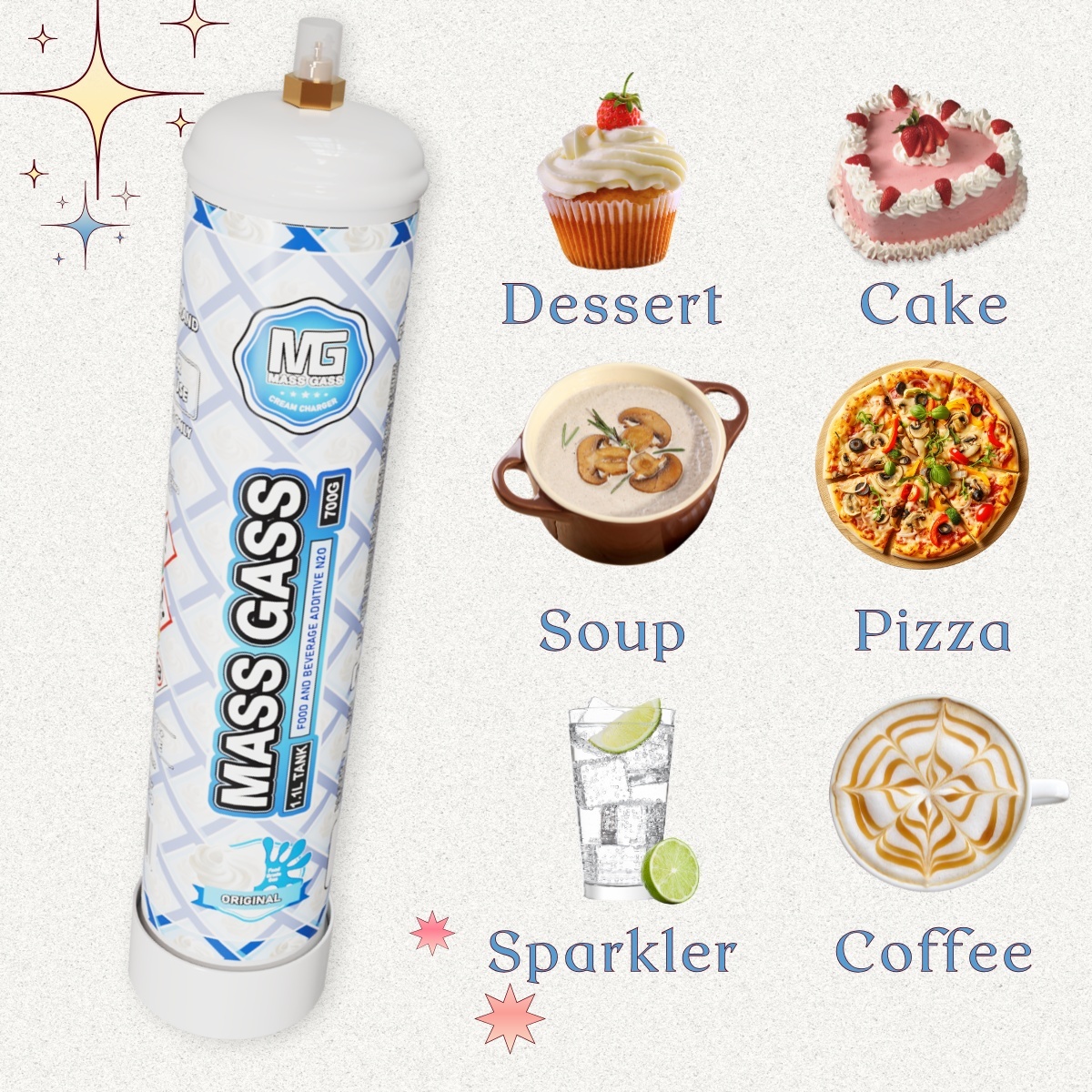 MassGass Original Flavor Whipped Nitrous Oxide Cream Chargers-MassGass