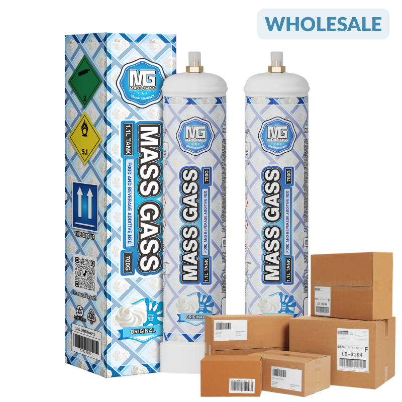 MassGass wholesale cream charger tank,food grade nitrous oxide cylinder