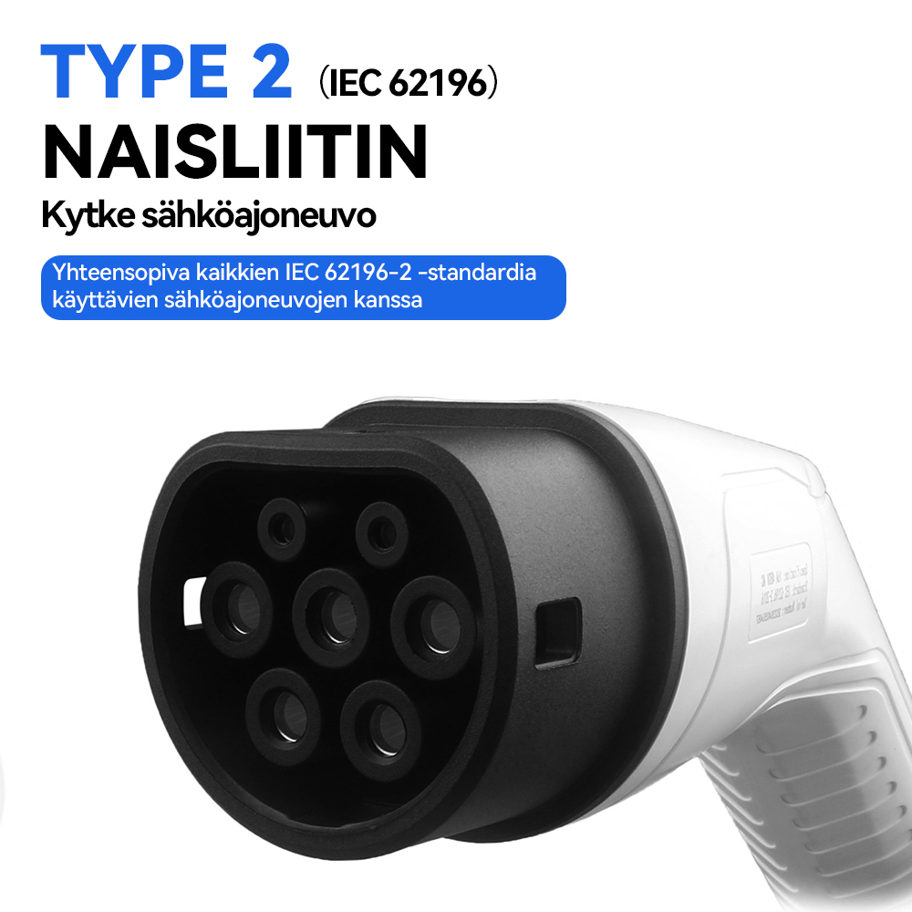 Type 2 -latauskaapeli sähköautolle