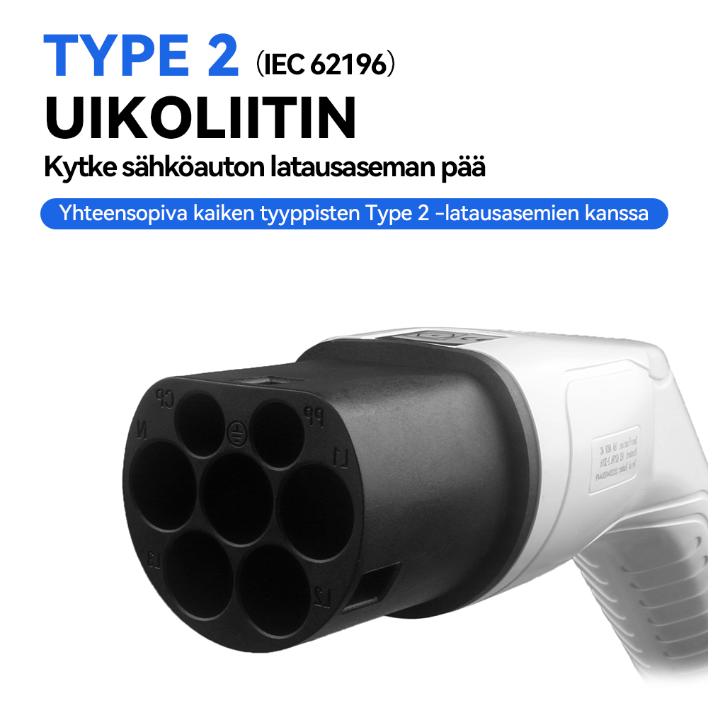 Type 2 -latauskaapeli sähköautolle