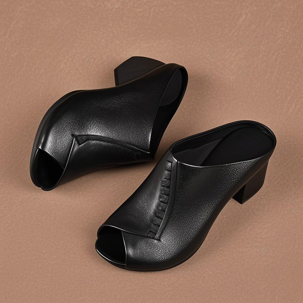 Orthopedic Chunky High Heel Sandals