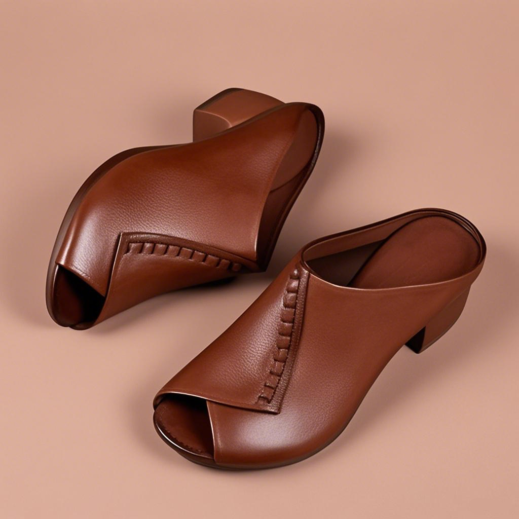Orthopedic Chunky High Heel Sandals