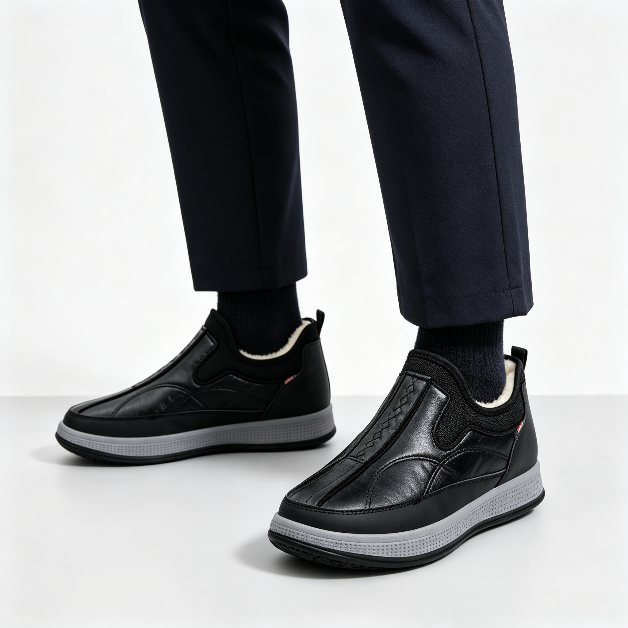 Water‑Resistant Leather Comfort Shoes for Outdoor & Indoor Wear