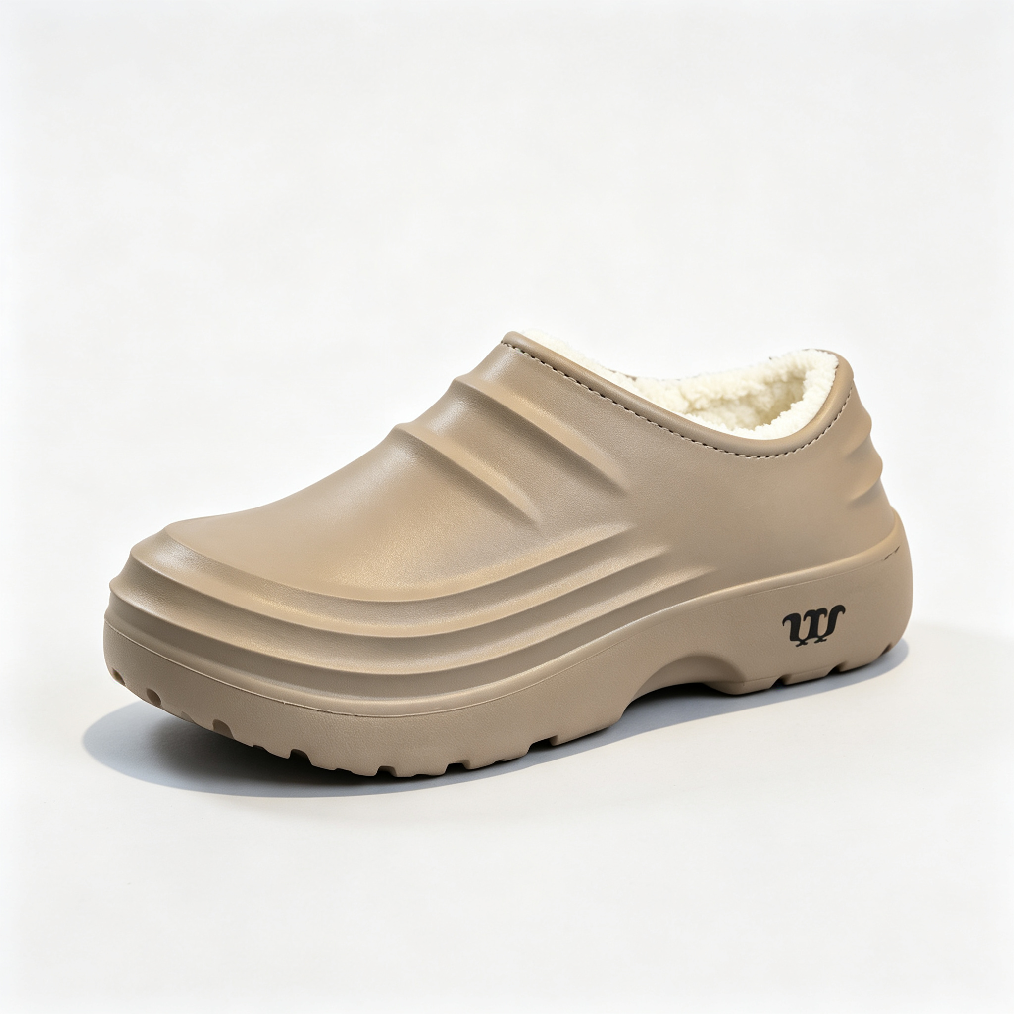 Plush Fleece Lining Rugged Non‑Slip Winter Slip‑On Shoes