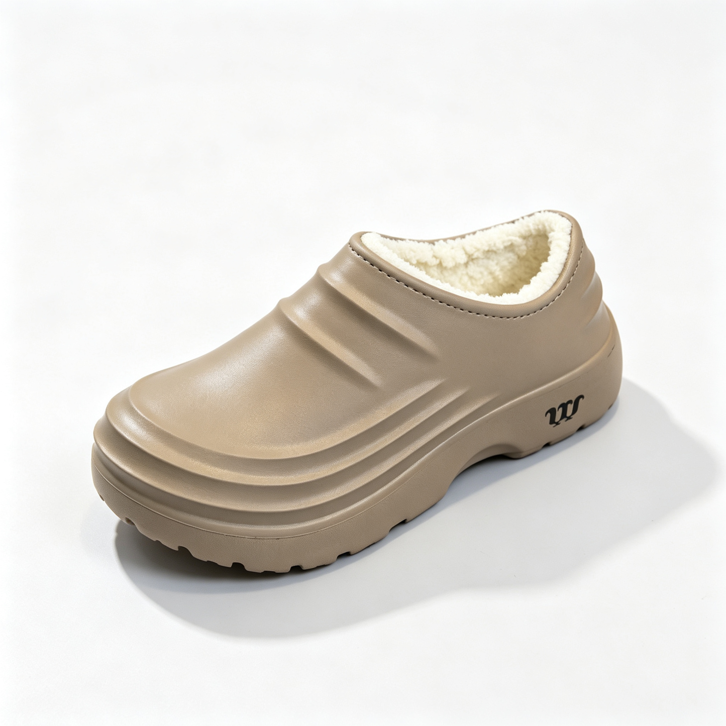 Plush Fleece Lining Rugged Non‑Slip Winter Slip‑On Shoes