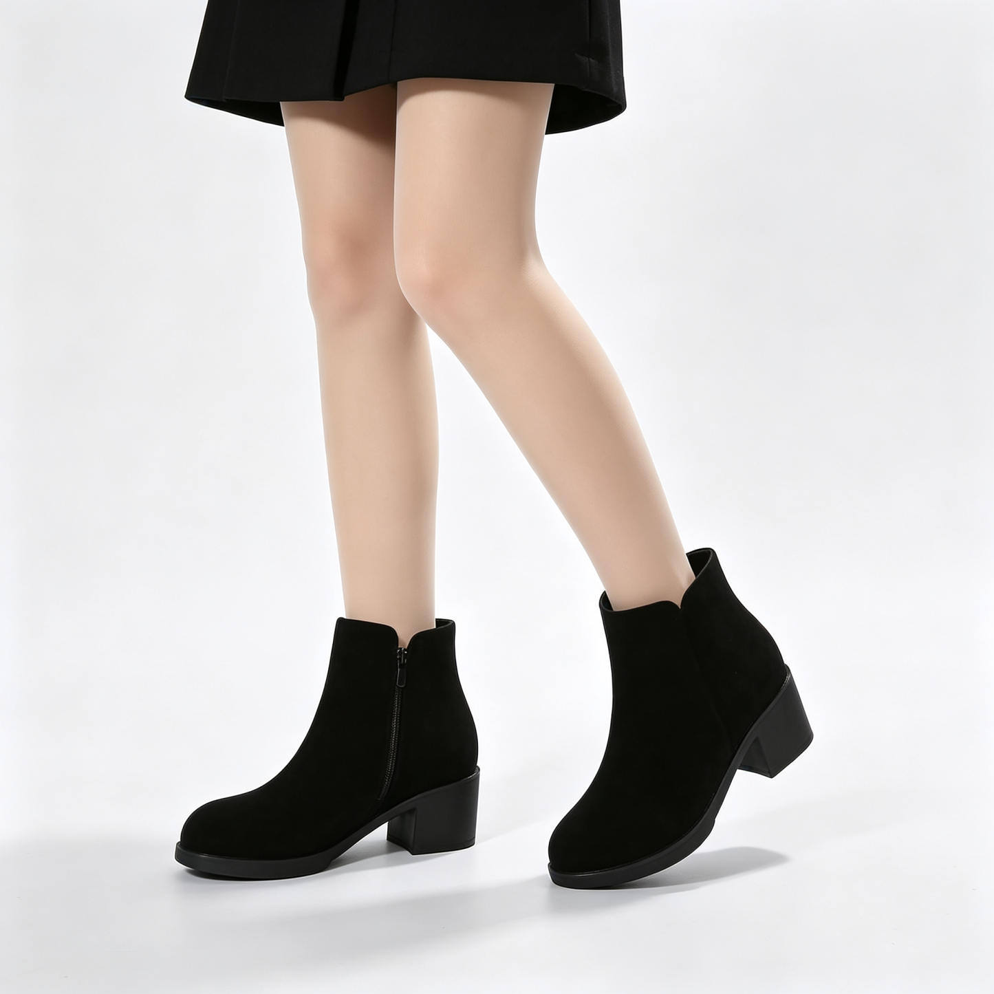 Ankle Boots, Comfort Side‑Zip Chelsea Booties for Casual & Dress Occasions