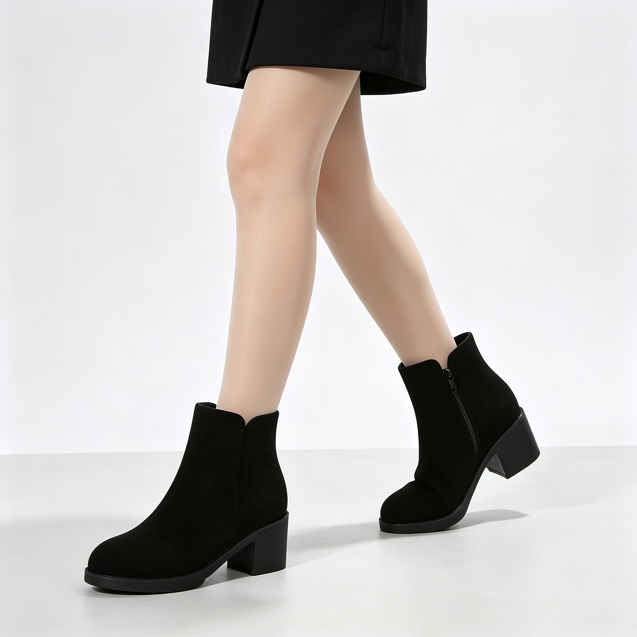 Ankle Boots, Comfort Side‑Zip Chelsea Booties for Casual & Dress Occasions