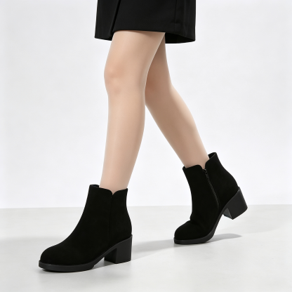 Ankle Boots, Comfort Side‑Zip Chelsea Booties for Casual & Dress Occasions