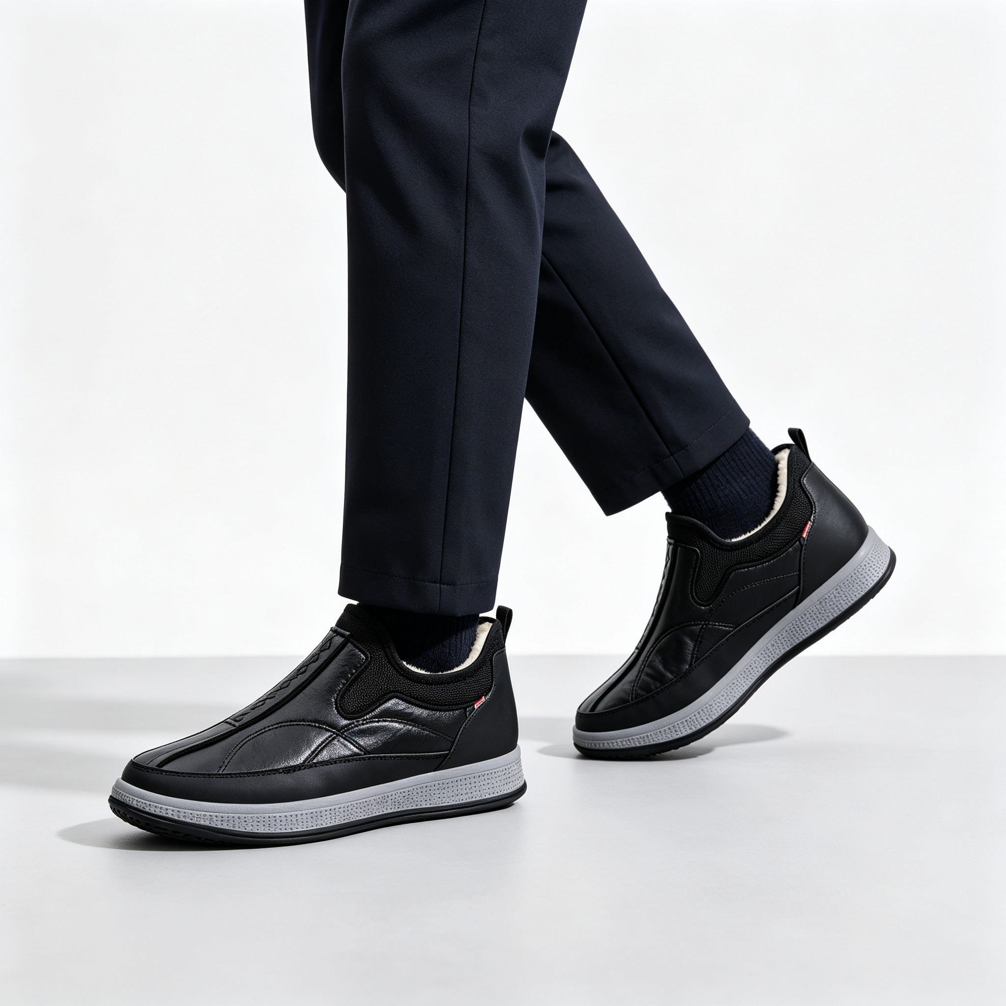 Water‑Resistant Leather Comfort Shoes for Outdoor & Indoor Wear
