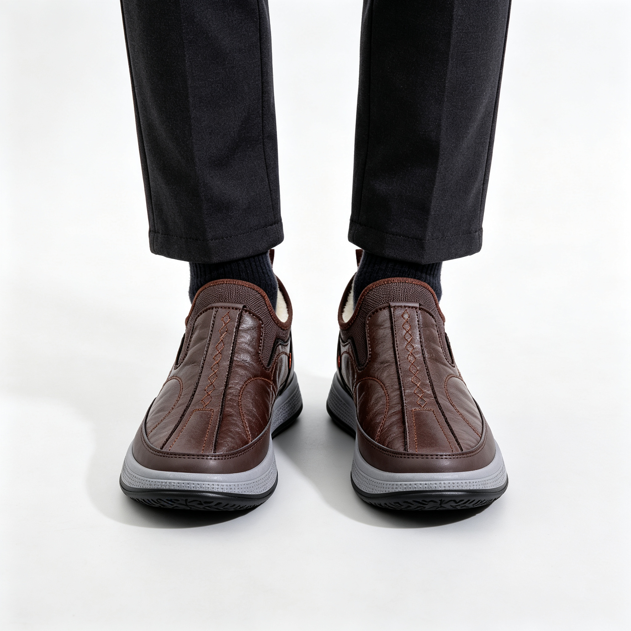 Water‑Resistant Leather Comfort Shoes for Outdoor & Indoor Wear