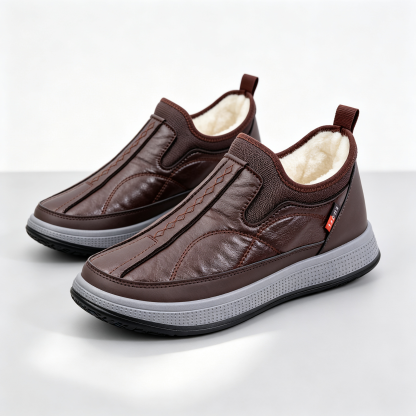 Water‑Resistant Leather Comfort Shoes for Outdoor & Indoor Wear