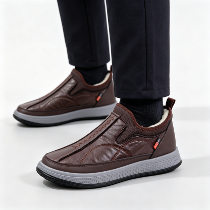 Water‑Resistant Leather Comfort Shoes for Outdoor & Indoor Wear