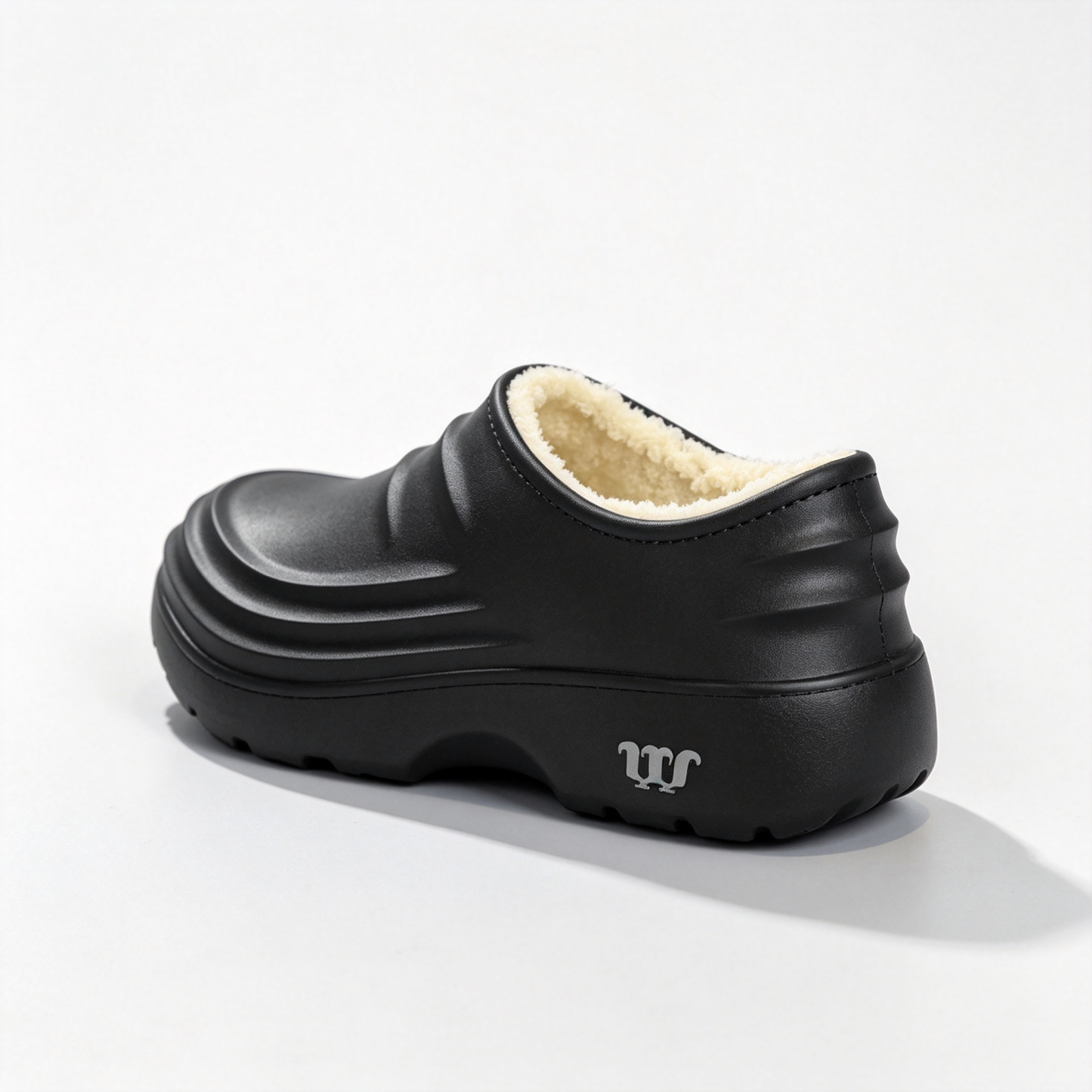 Plush Fleece Lining Rugged Non‑Slip Winter Slip‑On Shoes
