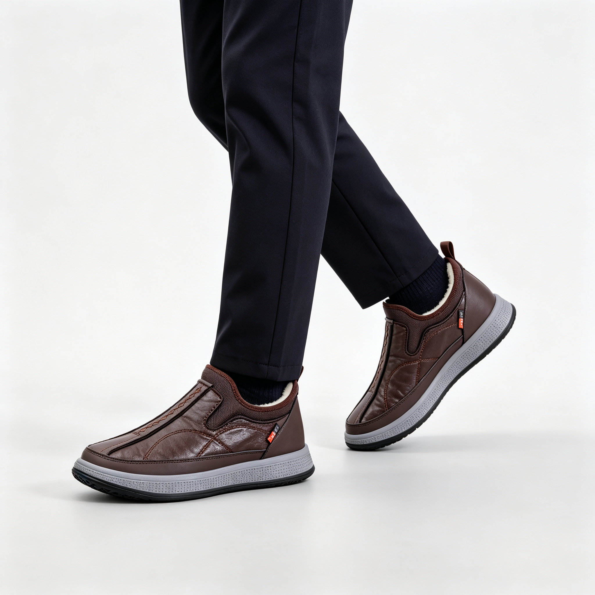Water‑Resistant Leather Comfort Shoes for Outdoor & Indoor Wear