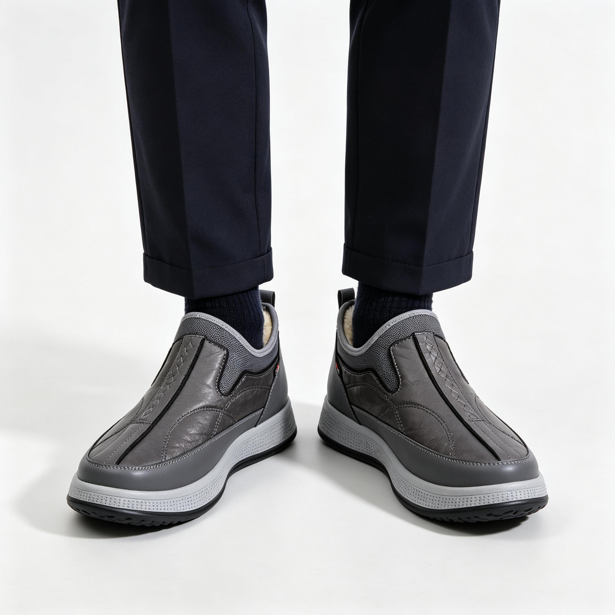Water‑Resistant Leather Comfort Shoes for Outdoor & Indoor Wear