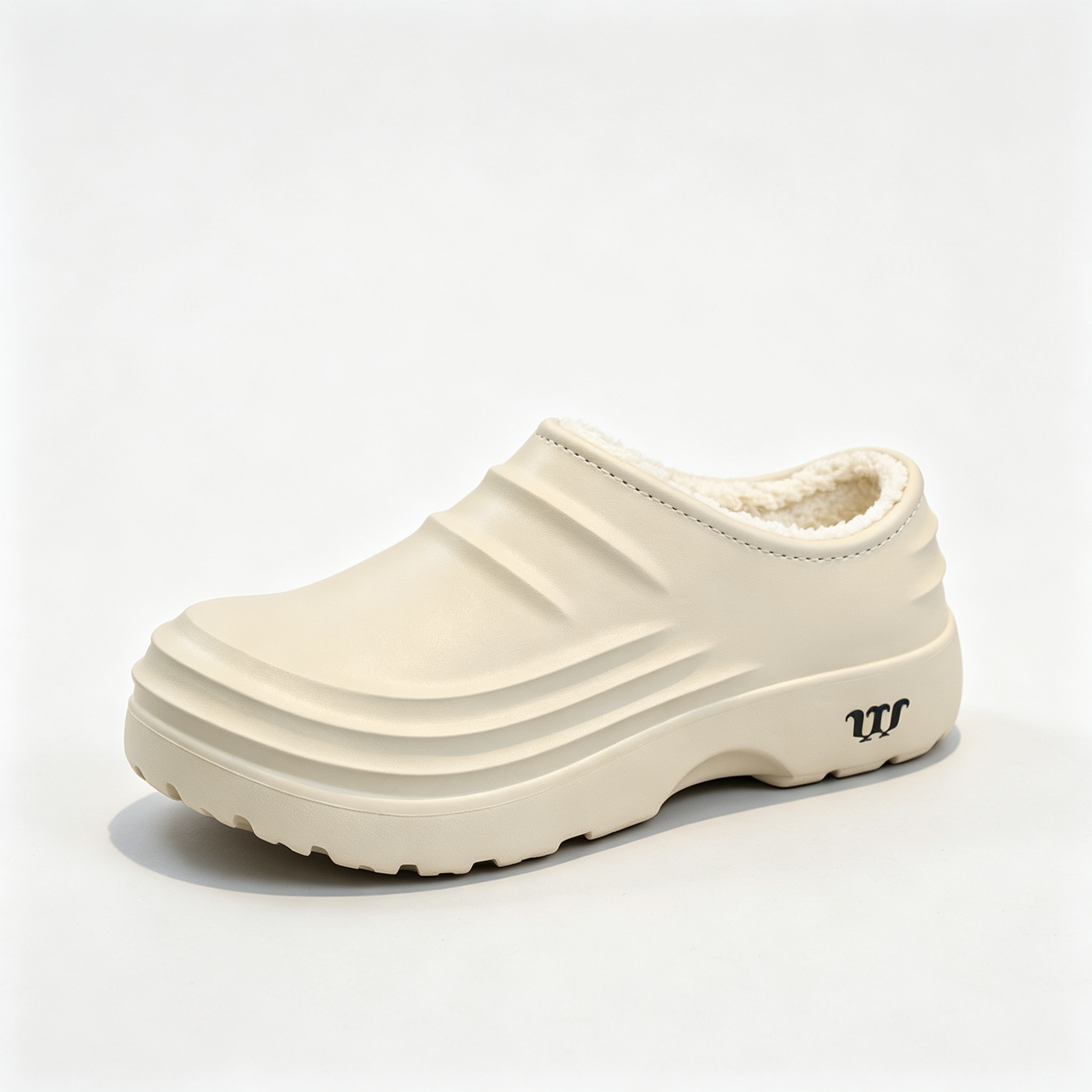 Plush Fleece Lining Rugged Non‑Slip Winter Slip‑On Shoes