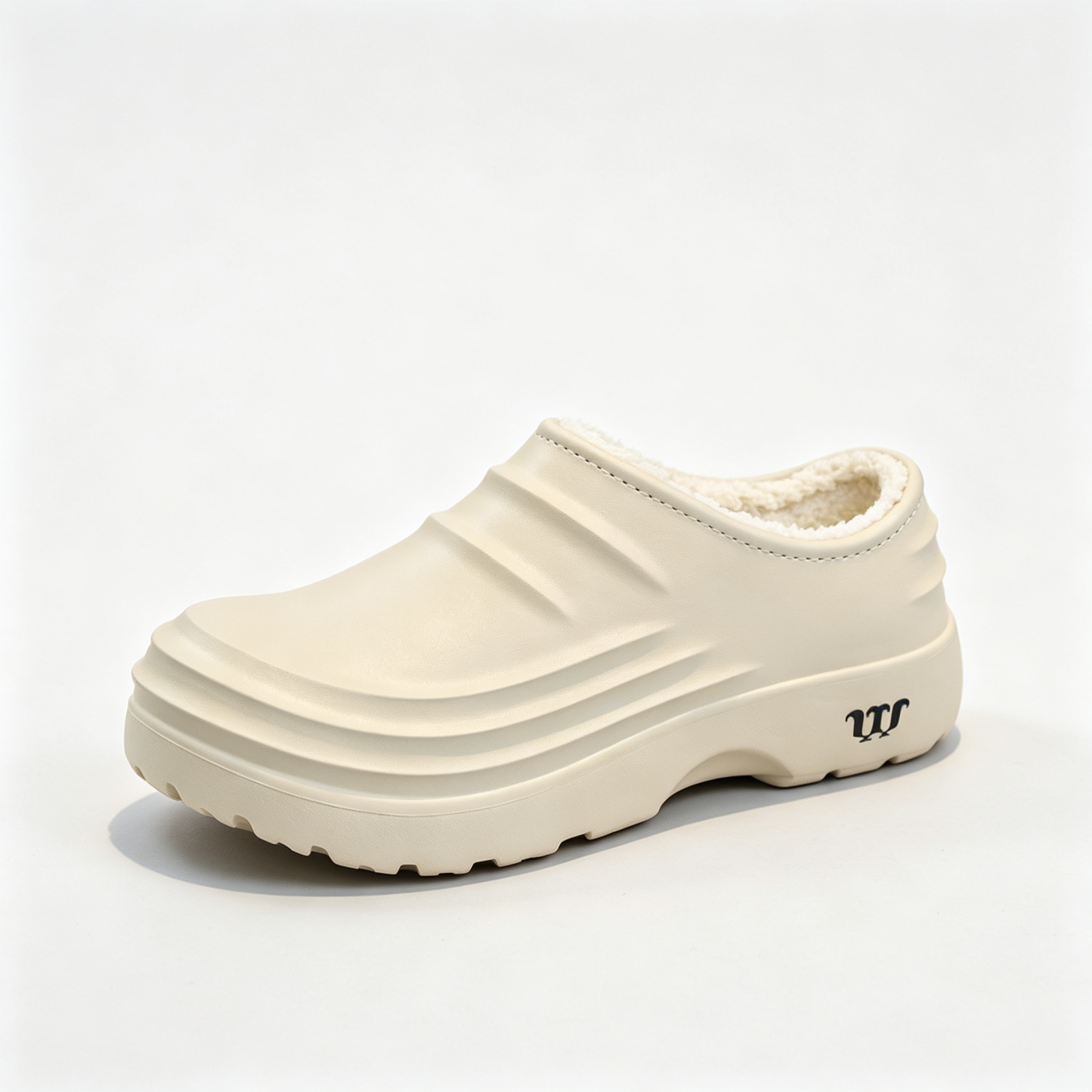 Plush Fleece Lining Rugged Non‑Slip Winter Slip‑On Shoes