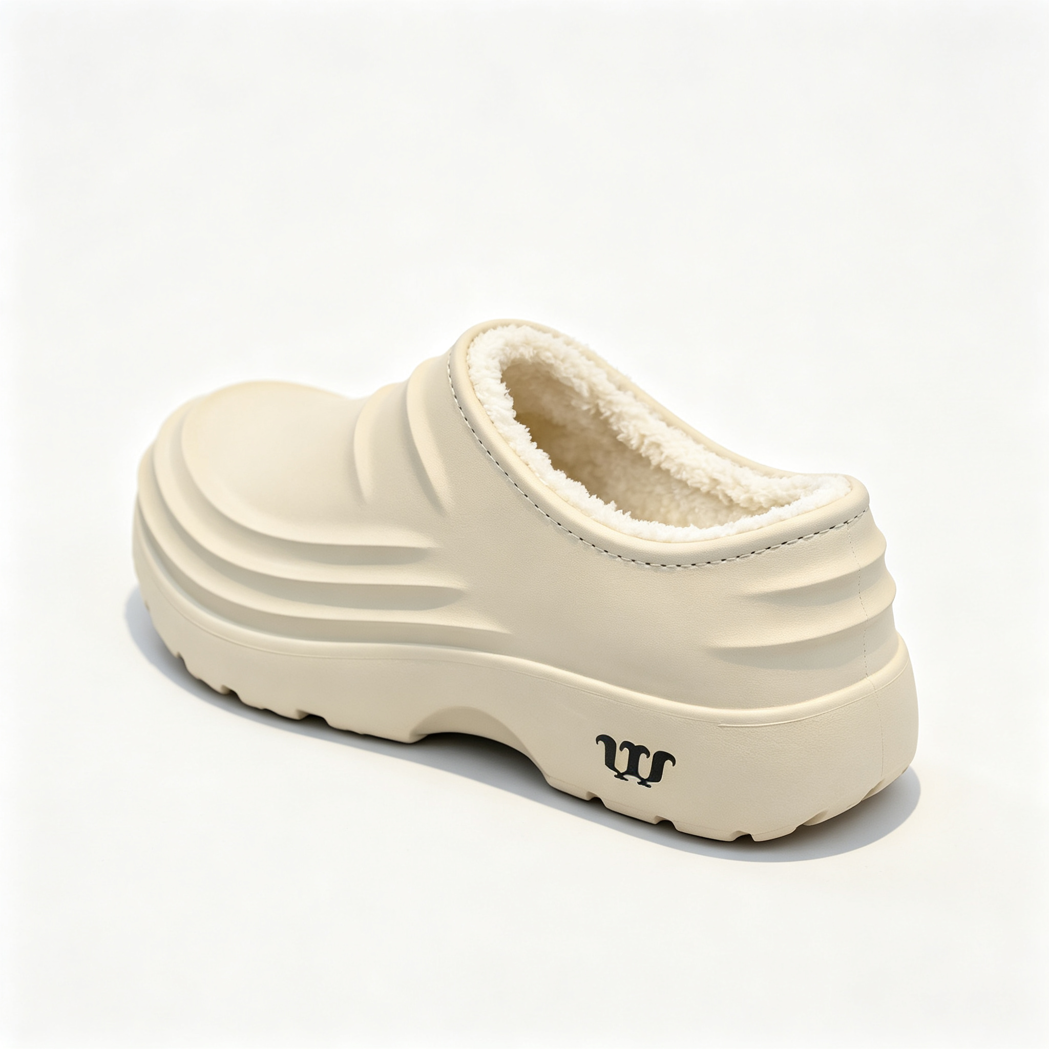 Plush Fleece Lining Rugged Non‑Slip Winter Slip‑On Shoes