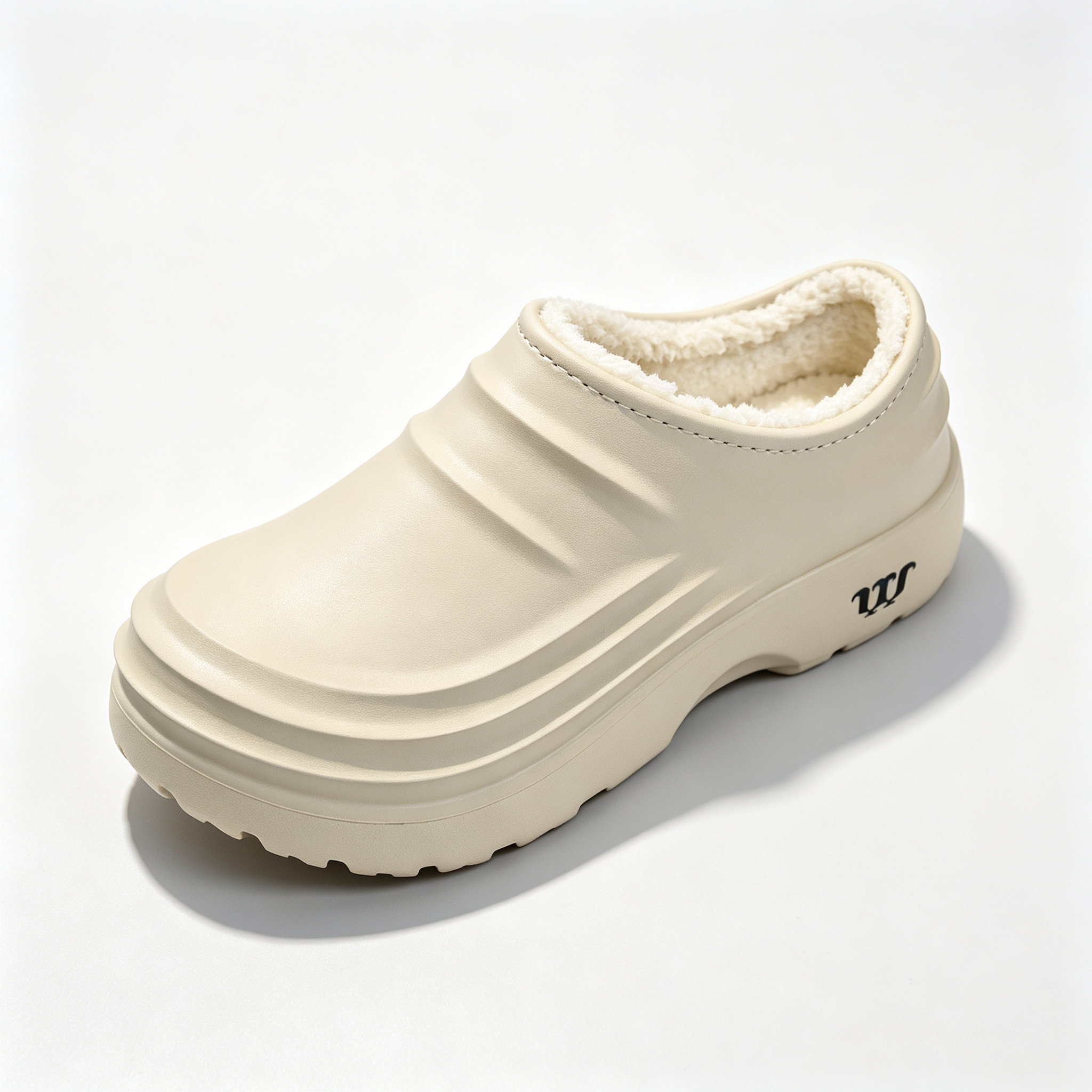Plush Fleece Lining Rugged Non‑Slip Winter Slip‑On Shoes