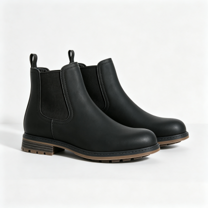 Men’s Classic Chelsea Boots, Stylish Slip-On Ankle Boots for Daily & Business Wear