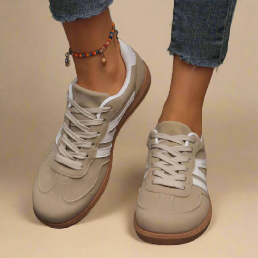 Women Orthopedic Shoes Comfortable Arch-support Leather Traction Vulcanized