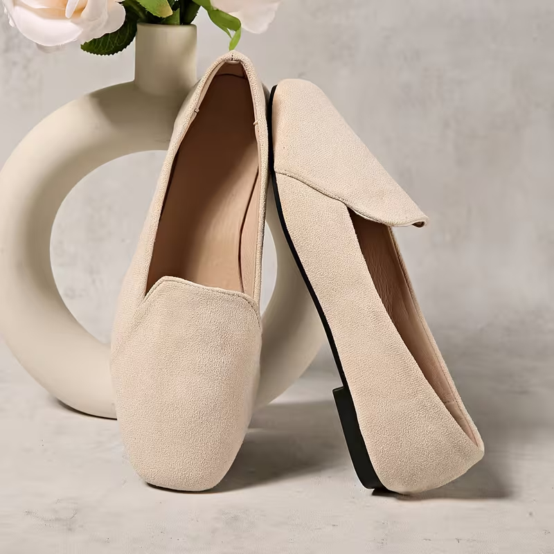 Women'S Soft Sole Fabric Upper Toe Flat