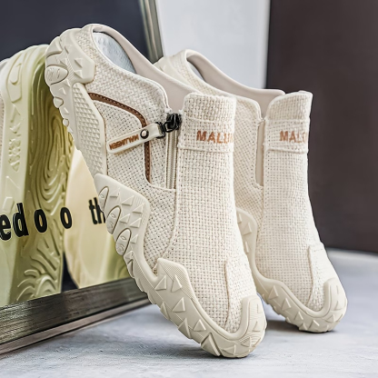 Men'S Lightweight Linen Mule Slippers