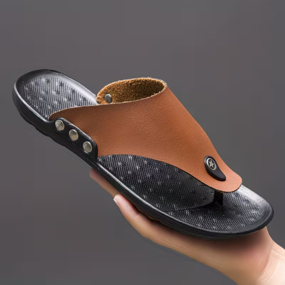 Men's Non-Slip Slip Leather Sandals