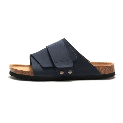 Premium Women’s Cork Footbed Slides with Dual Adjustable Straps for Daily Wear