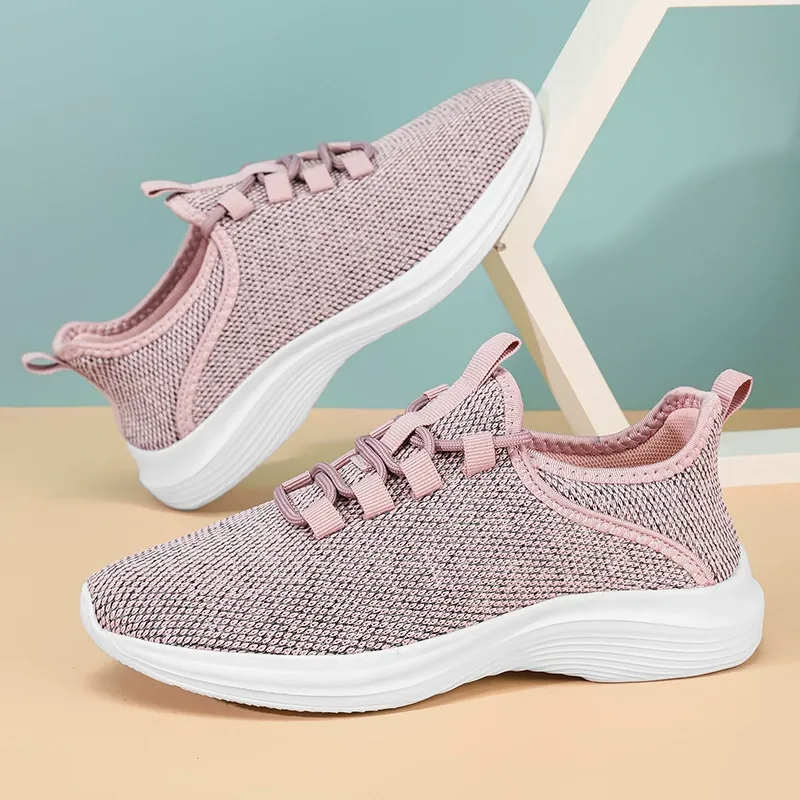 Women's Breathable Lace-up Running Shoes