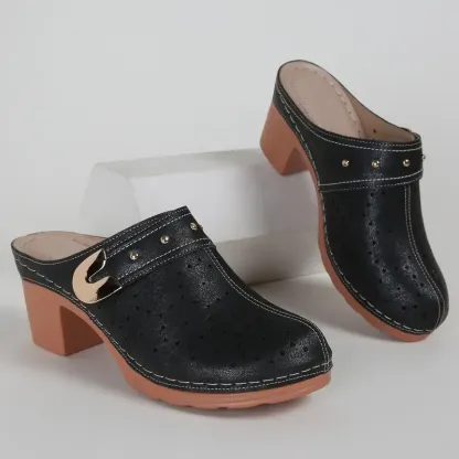 Womem’s Breathable Block Heel Sandals