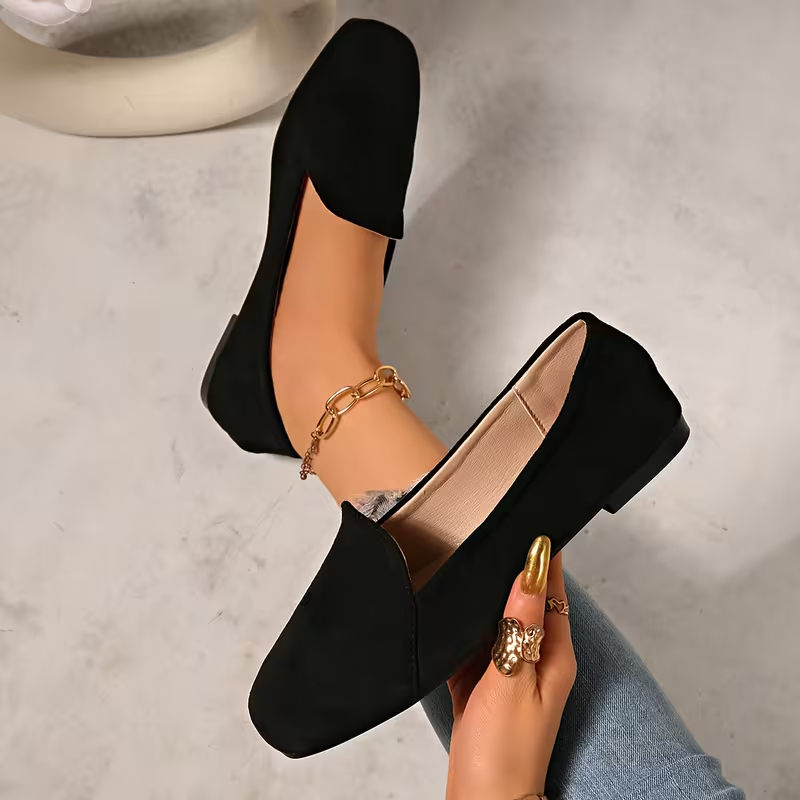 Women'S Soft Sole Fabric Upper Toe Flat