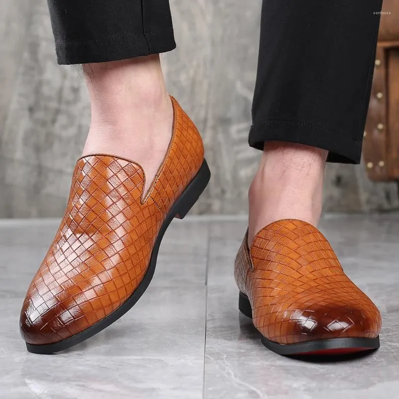 Braided Shoes Breathable Business Casual Handmade Loafers