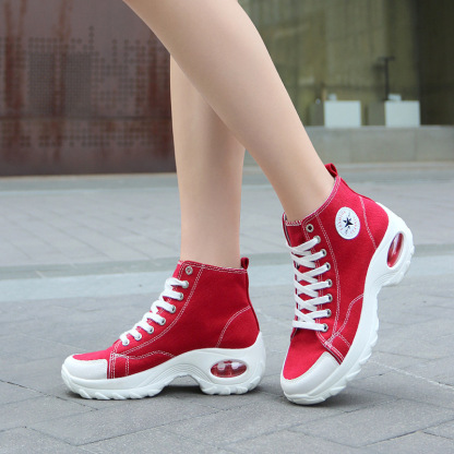 Women's Breathable Mid-Top Casual Sports Shoes